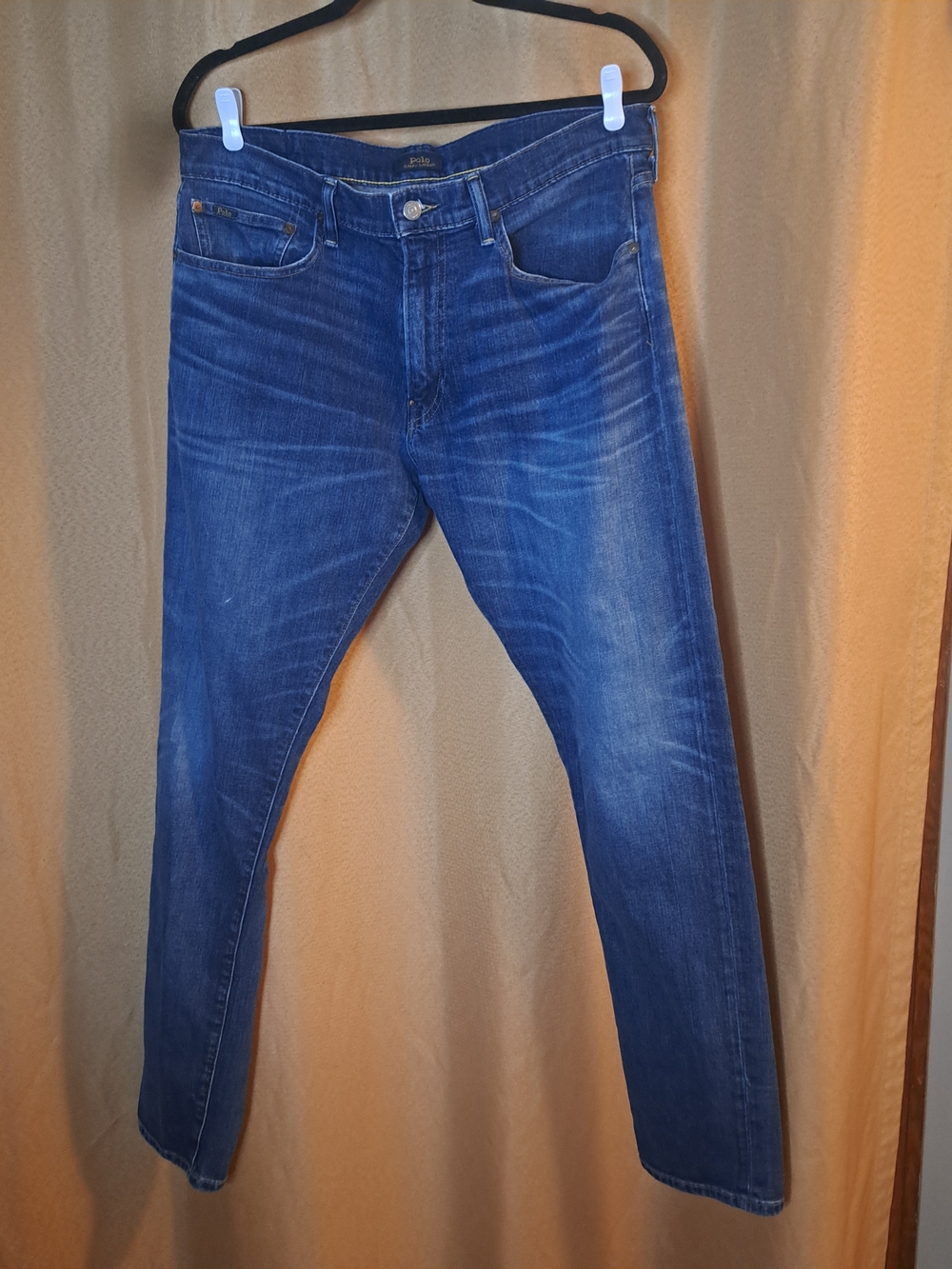Ralph Lauren Men's Skinny Jeans in Medium Blue Wash